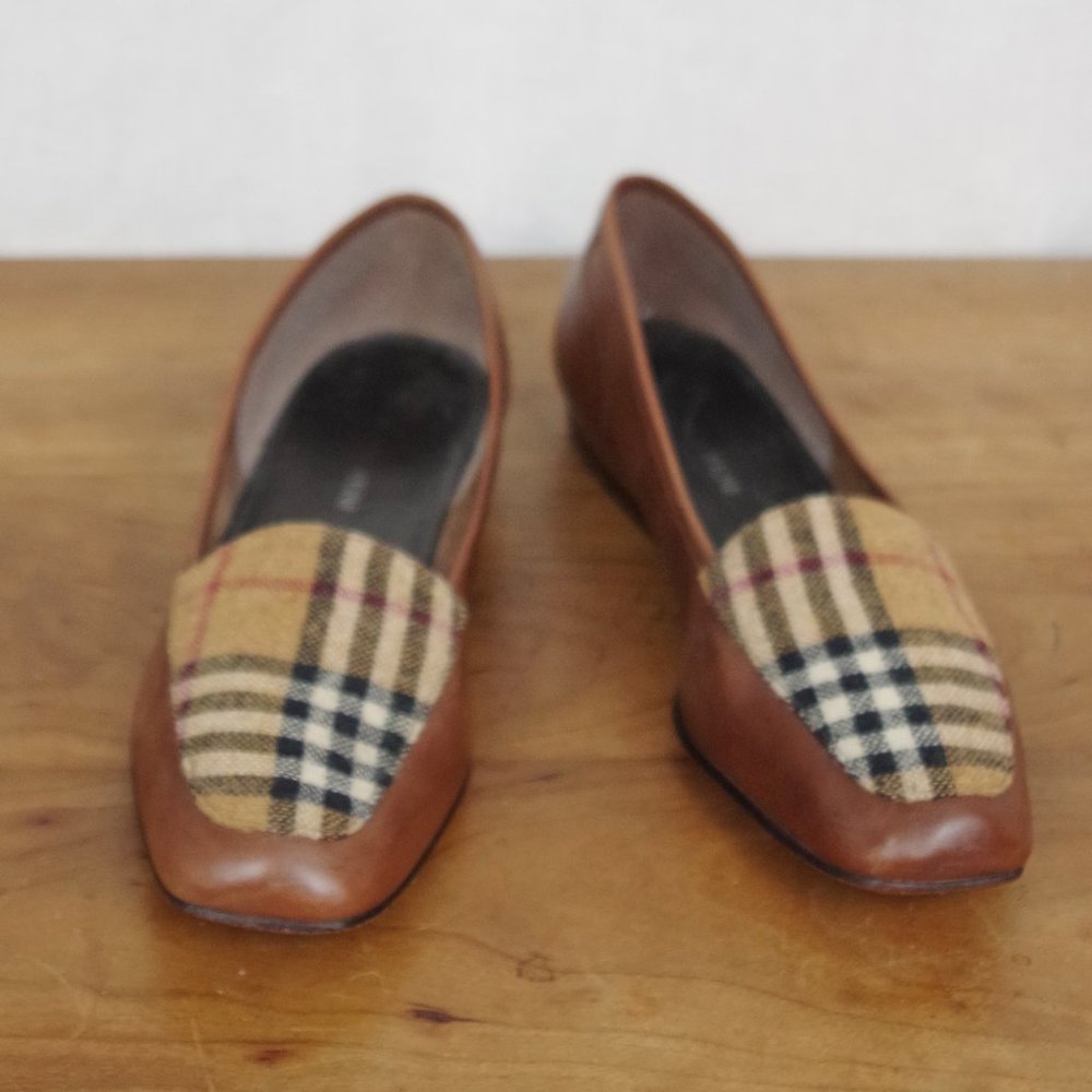 Enzo Angiolini Ladies' Leather & Fabric Flats Size 7.5M